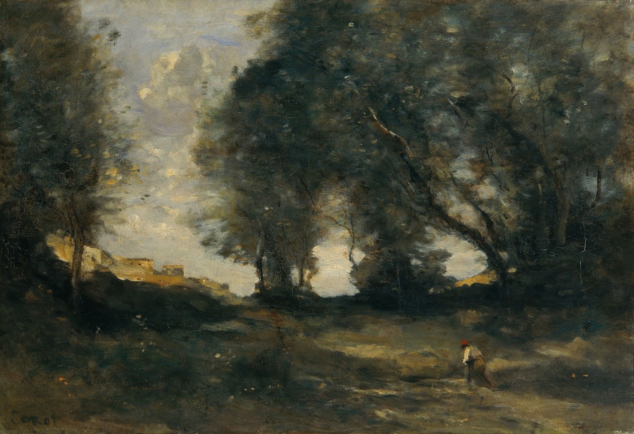 Paysage, vers 1860 (huile sur toile) - Jean Baptiste Camille Corot