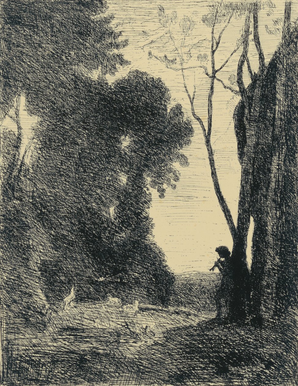 Le Petit Berger, 2em Planche - Jean Baptiste Camille Corot