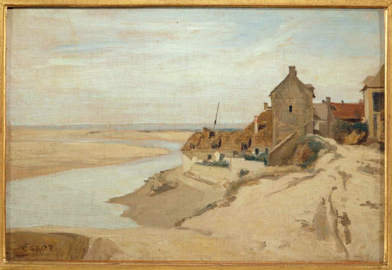 Maisons de pecheurs a Sainte-Adresse ... - Jean Baptiste Camille Corot