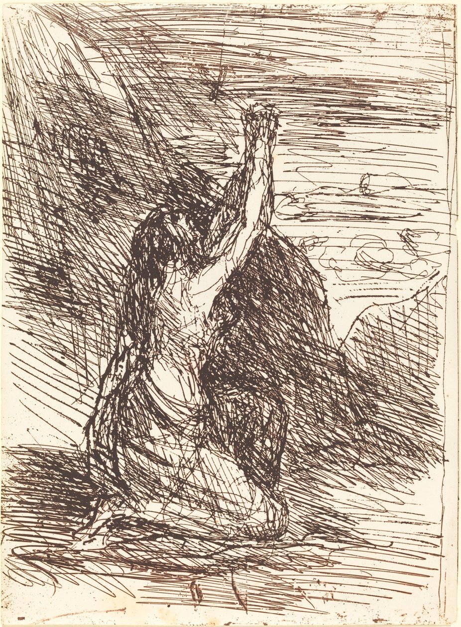Marie Madeleine à genoux, 1858 - Jean Baptiste Camille Corot
