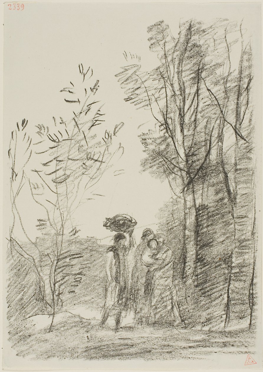 Rencontre dans les bois - Jean Baptiste Camille Corot