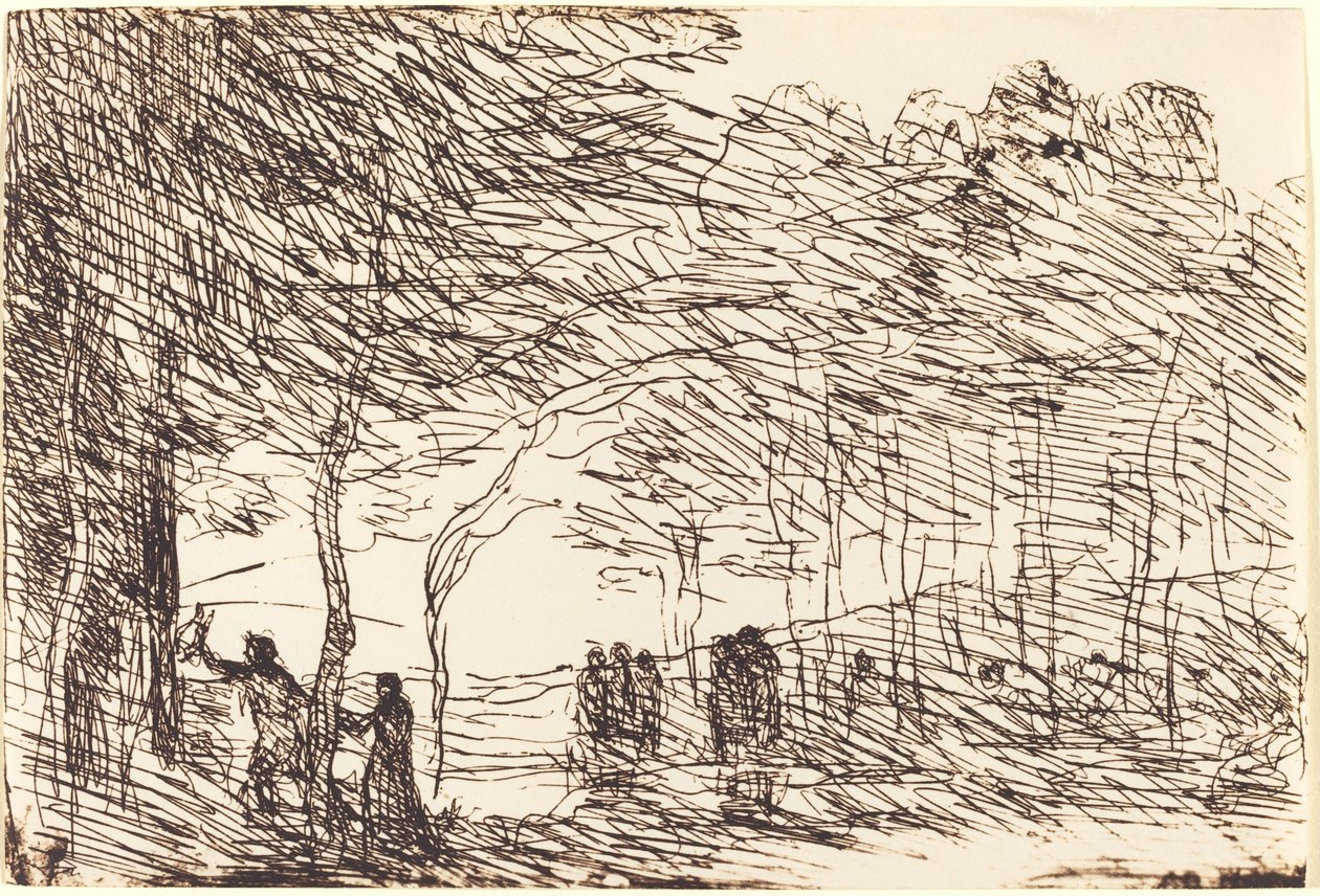 Orphée entraînant Eurydice, 1860 - Jean Baptiste Camille Corot