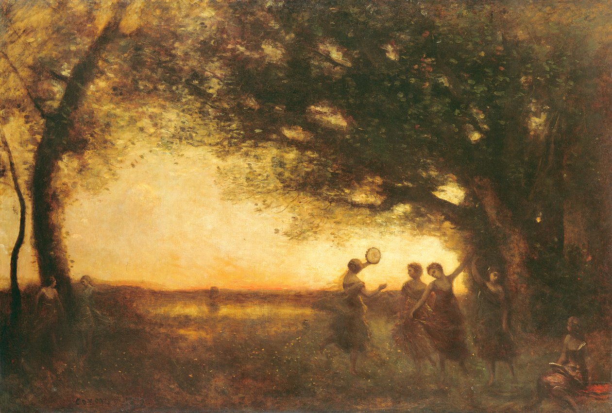 Plaisirs du Soir, 1875 - Jean Baptiste Camille Corot