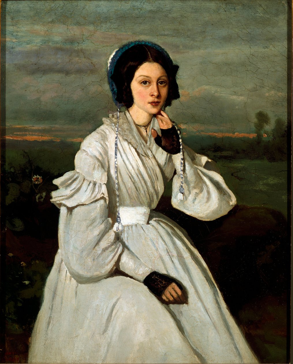 Portrait de Louise Claire Sennegon, future Madame Charmois - Jean Baptiste Camille Corot
