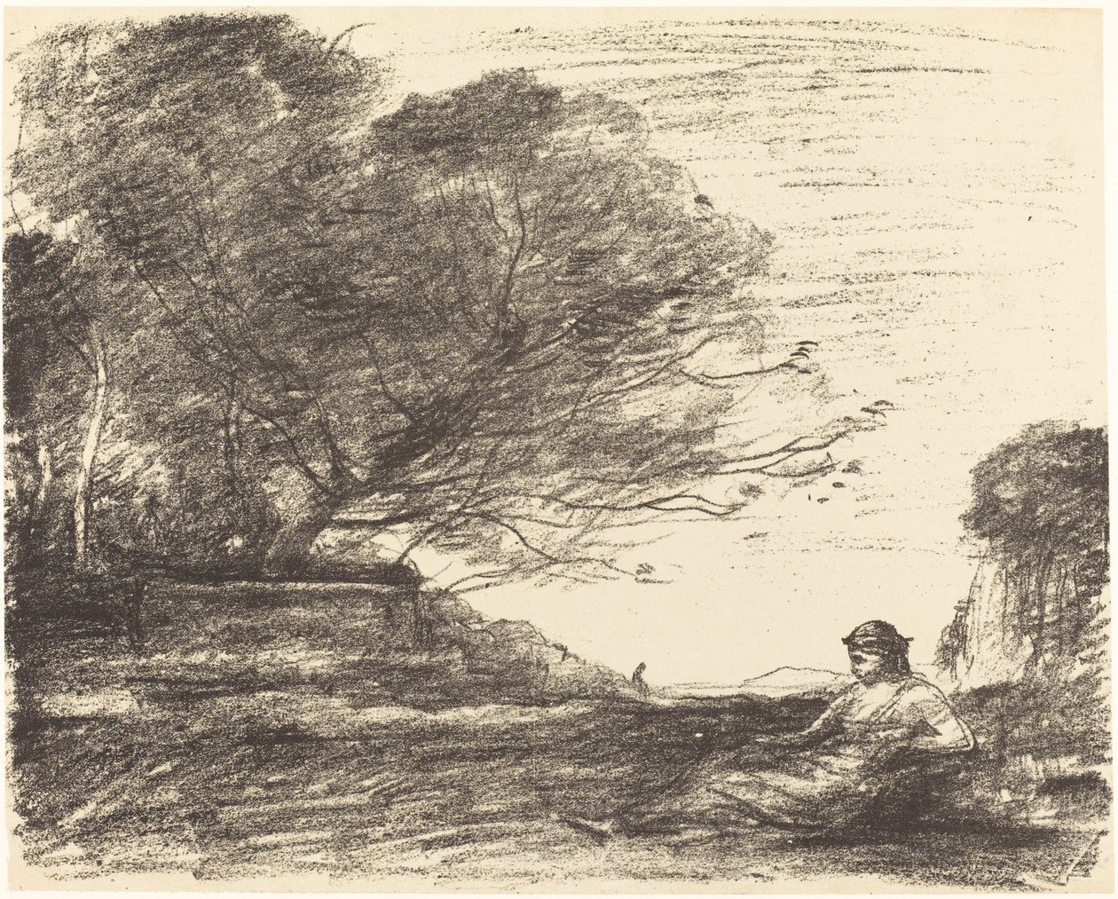 Sappho, 1871 - Jean Baptiste Camille Corot