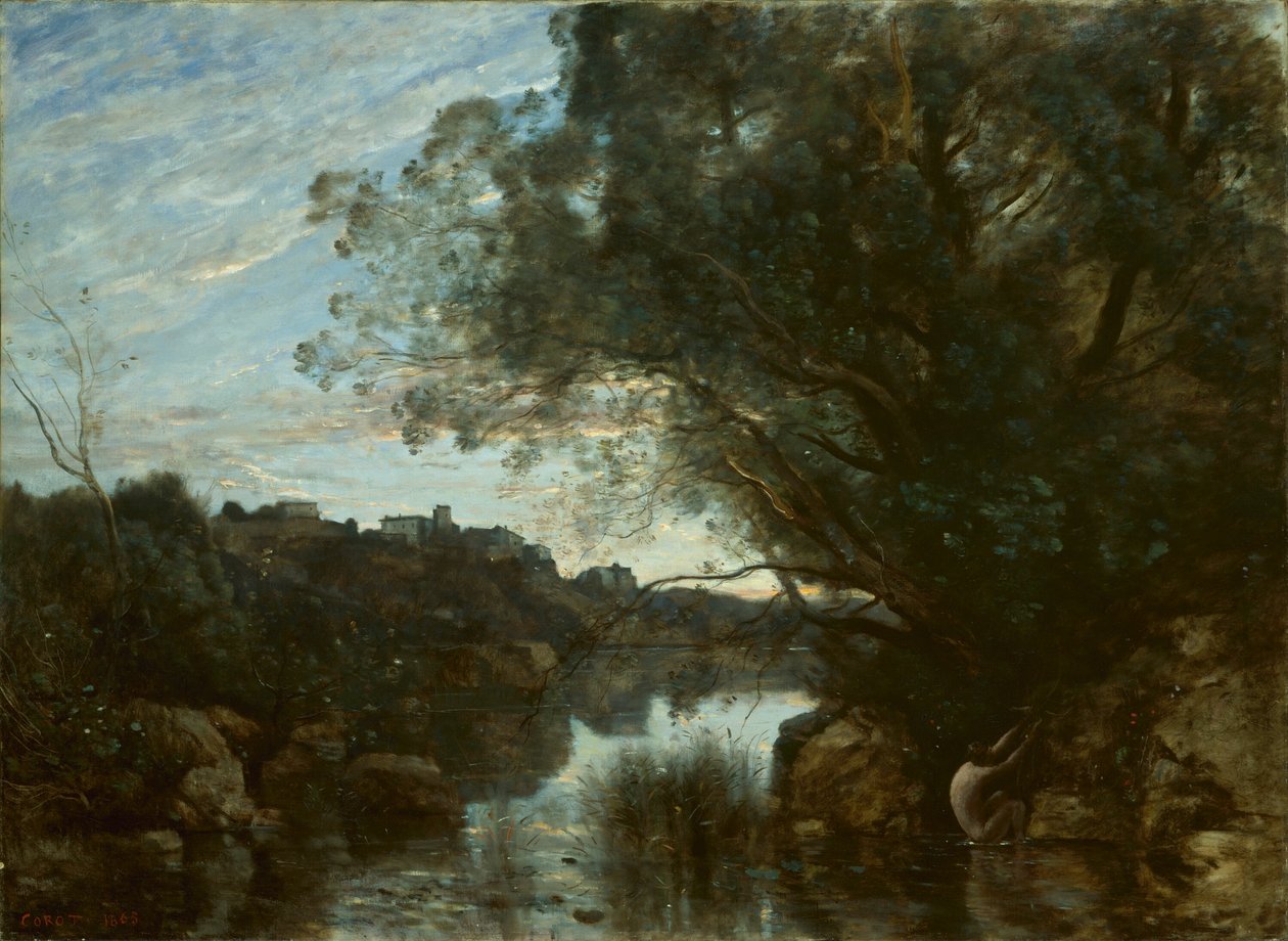Souvenir des environs du lac de Nemi - Jean Baptiste Camille Corot