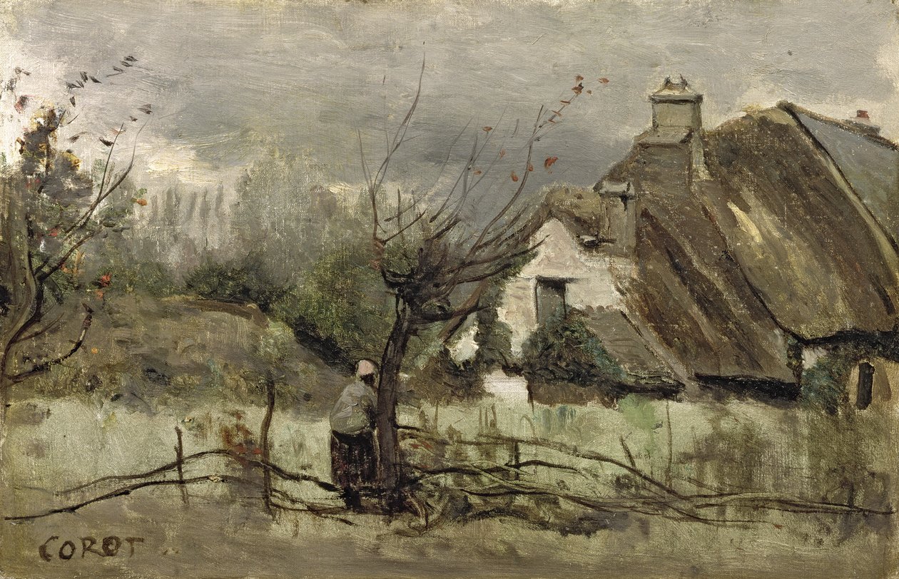 Chaumière en Picardie - Jean Baptiste Camille Corot