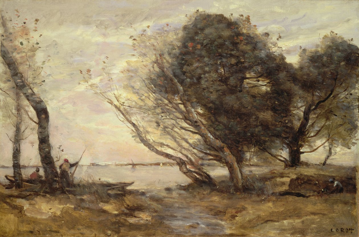 Les rives du lac après l