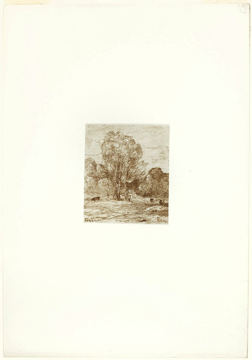 Le pâturage des vaches - Jean Baptiste Camille Corot