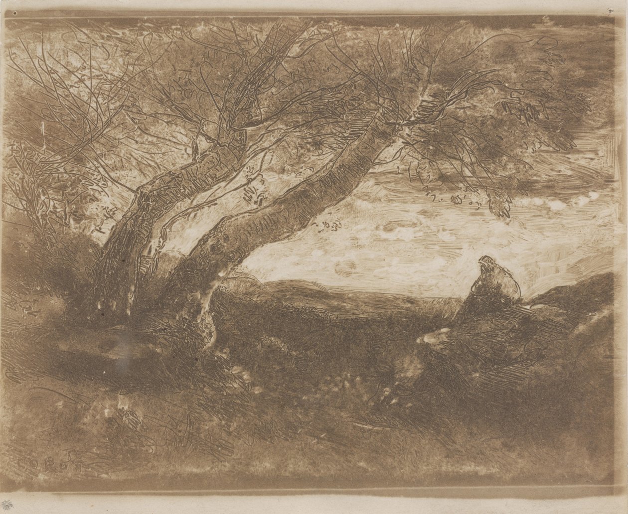Le Songeur - Jean Baptiste Camille Corot