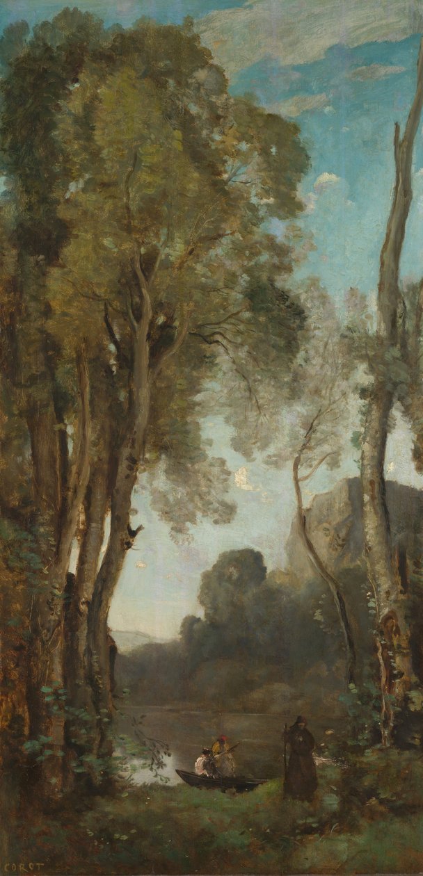 Les quatre moments de la journée (soirée) - Jean Baptiste Camille Corot