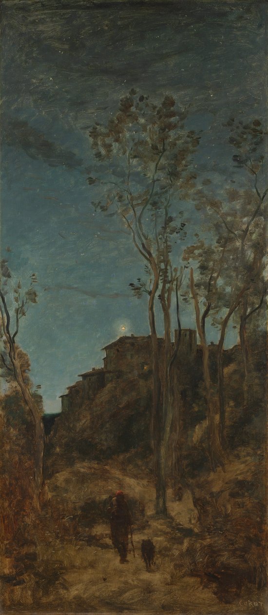 Les quatre moments de la journée : La nuit - Jean Baptiste Camille Corot