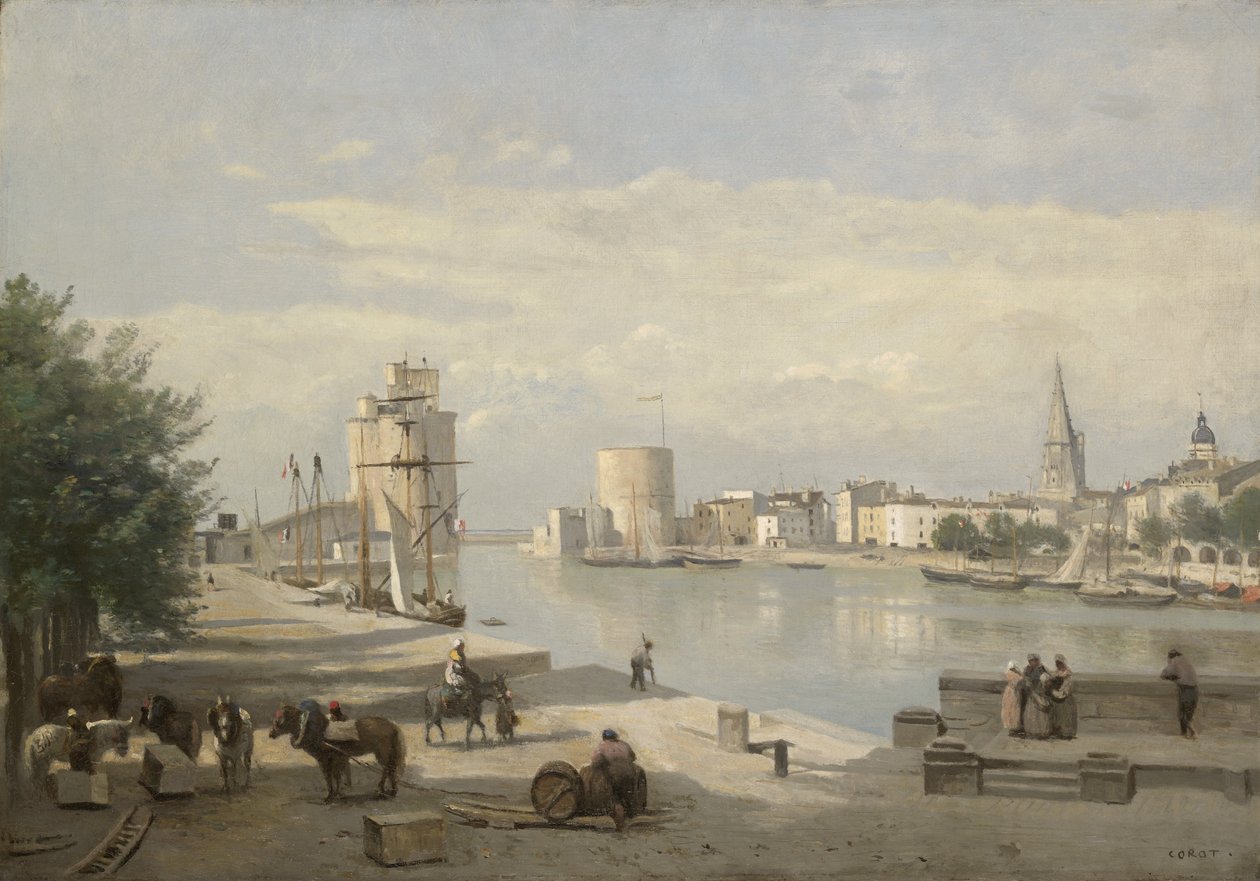 Le port de La Rochelle - Jean Baptiste Camille Corot
