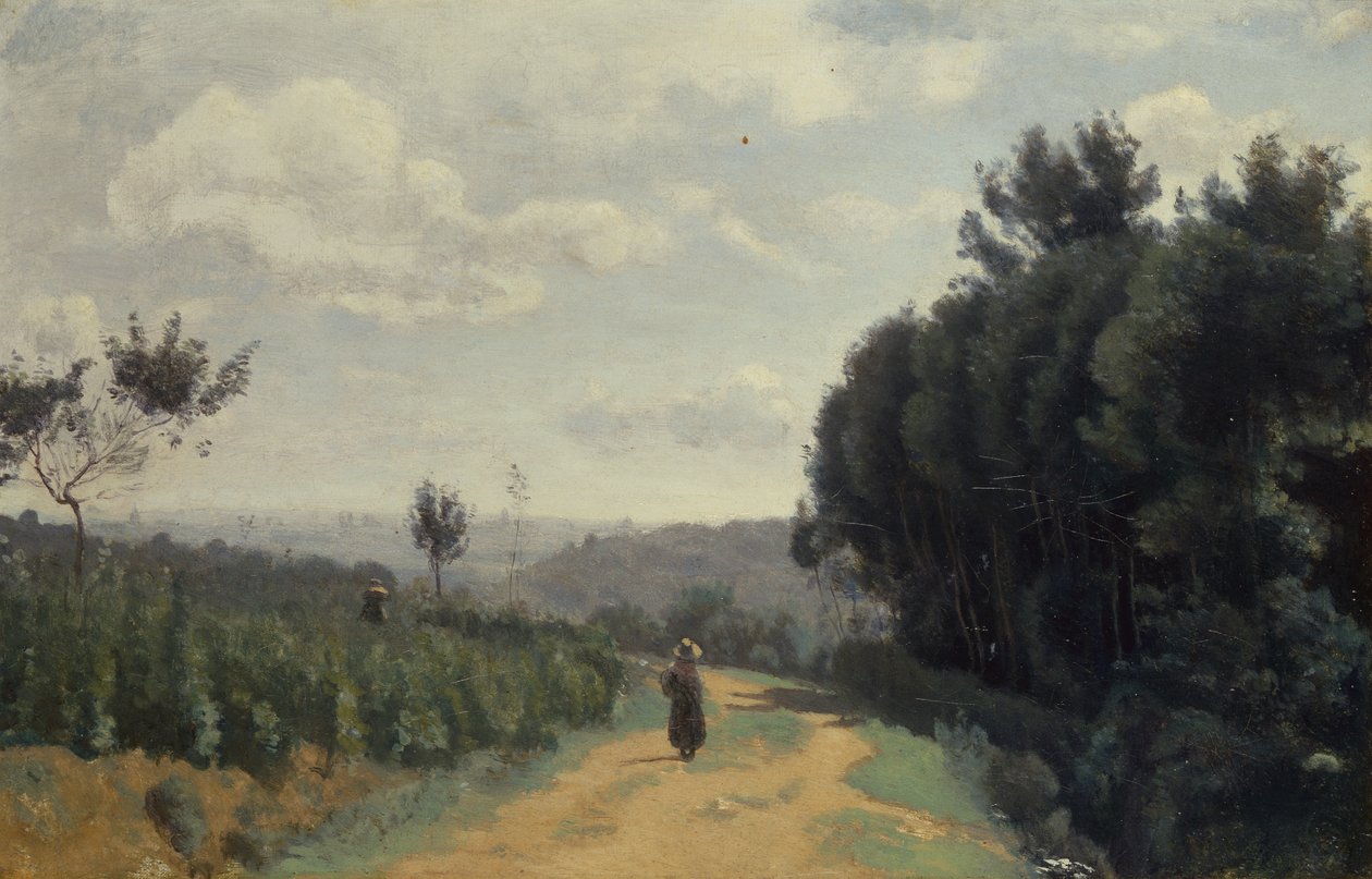 Les Hauteurs de Sèvres, le Chemin de Troyon - Jean Baptiste Camille Corot
