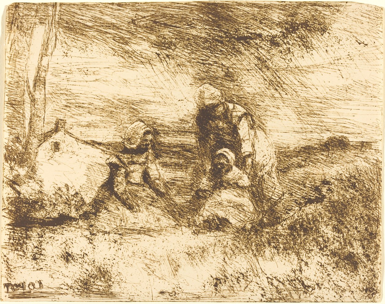 La Petite Sœur, 1854 - Jean Baptiste Camille Corot