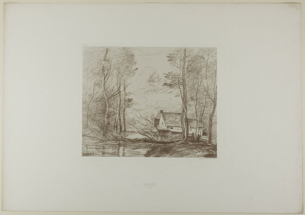 Le moulin de Cuincy, près de Douai - Jean Baptiste Camille Corot