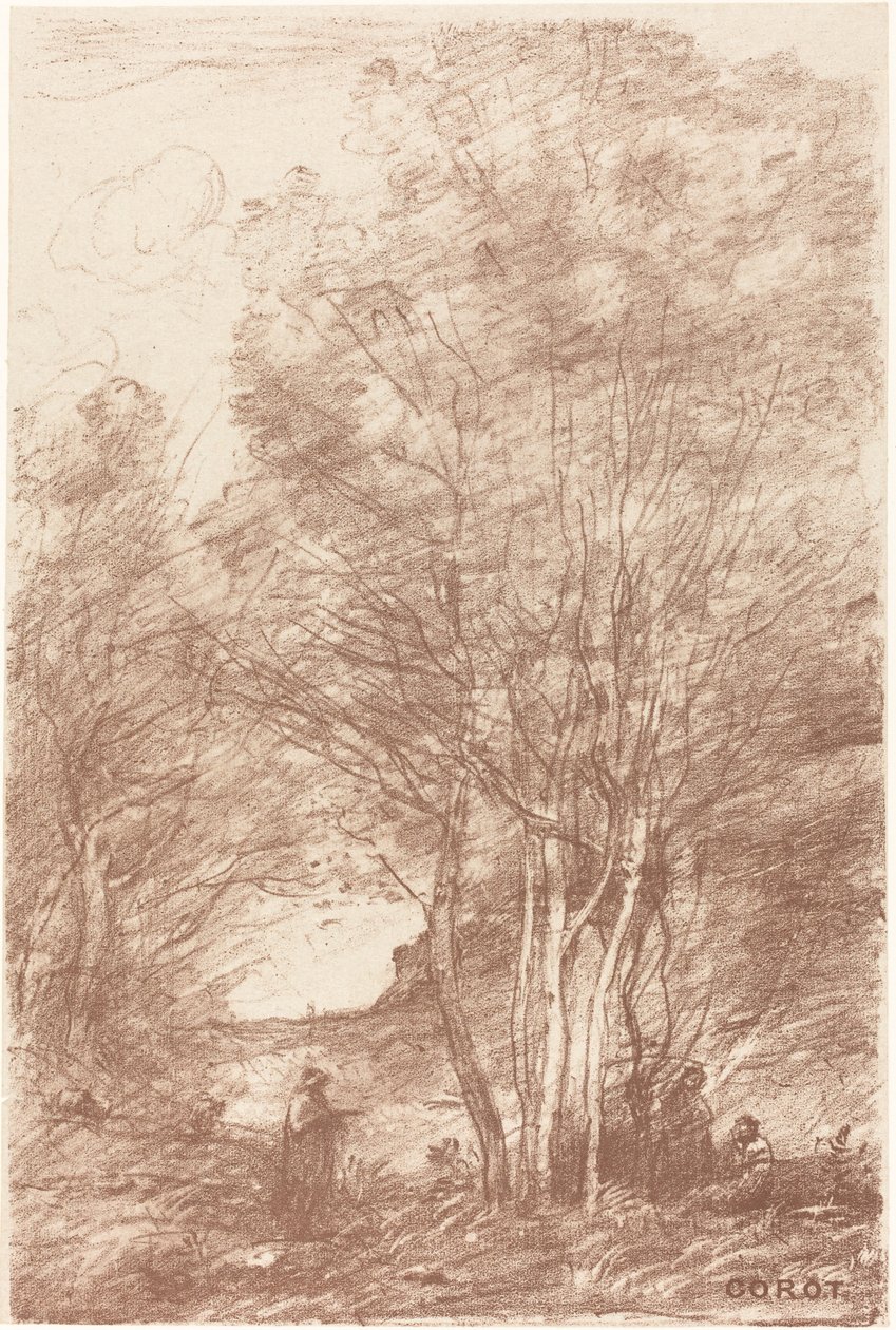 Le Repos des Philosophes - Jean Baptiste Camille Corot