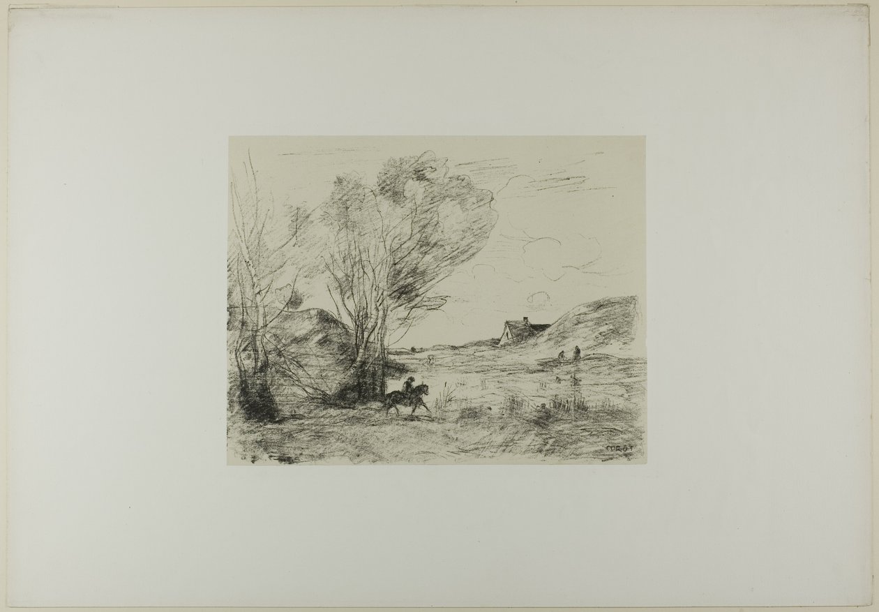 Le Cavalier dans les roseaux - Jean Baptiste Camille Corot