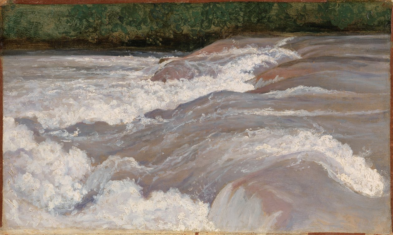 Le Velino au-dessus de la cascade de Terni, 1826 - Jean Baptiste Camille Corot