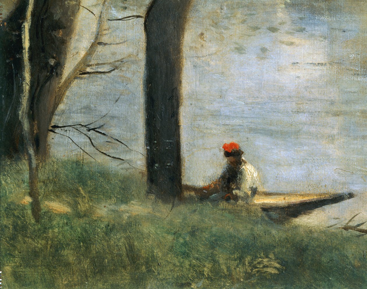 Le pont de Mantes, France ... - Jean Baptiste Camille Corot