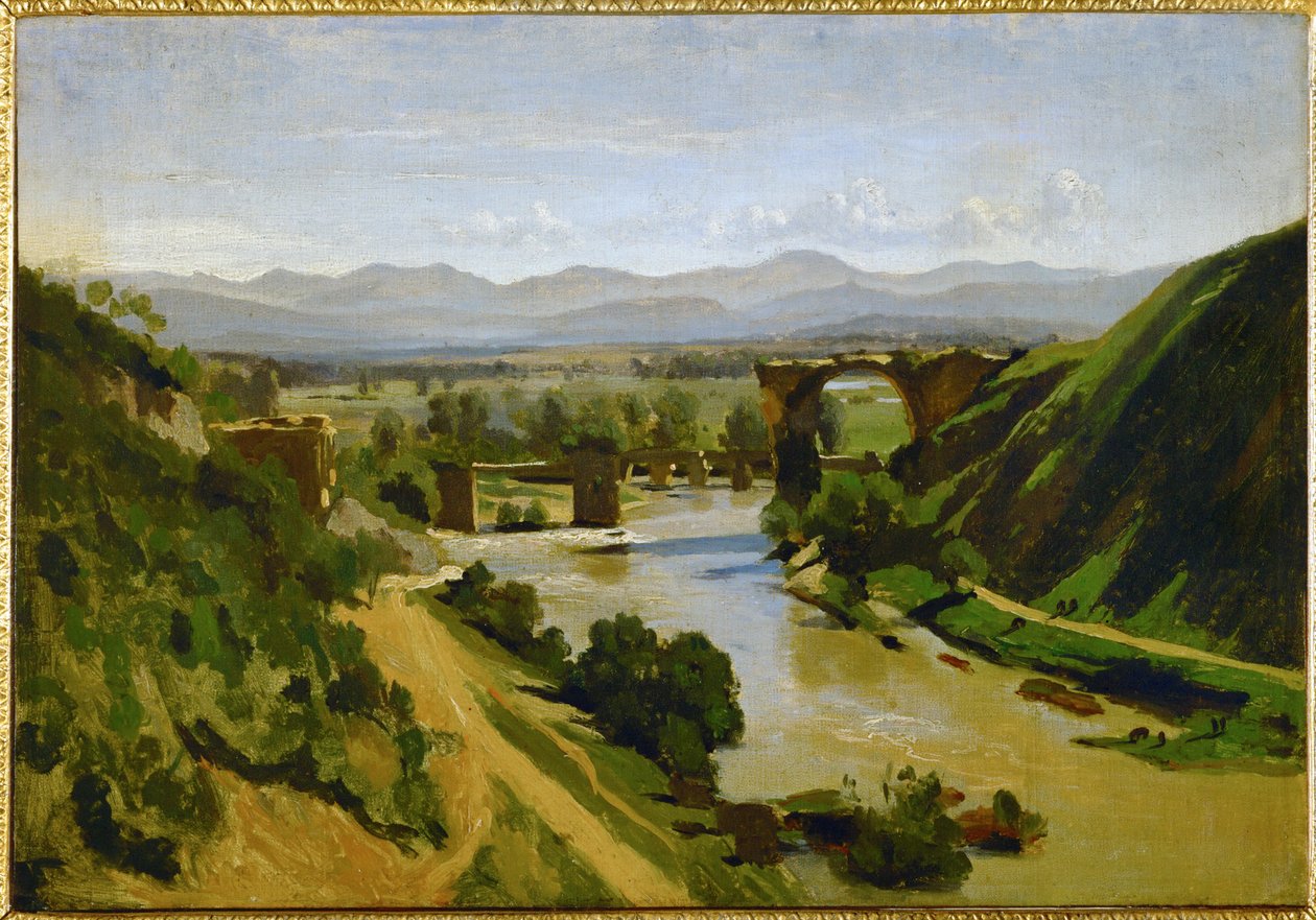 Le pont de Narni, Italie ... - Jean Baptiste Camille Corot