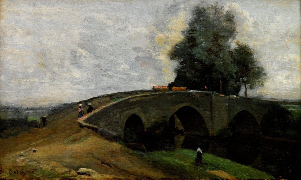 Le vieux pont - Jean Baptiste Camille Corot