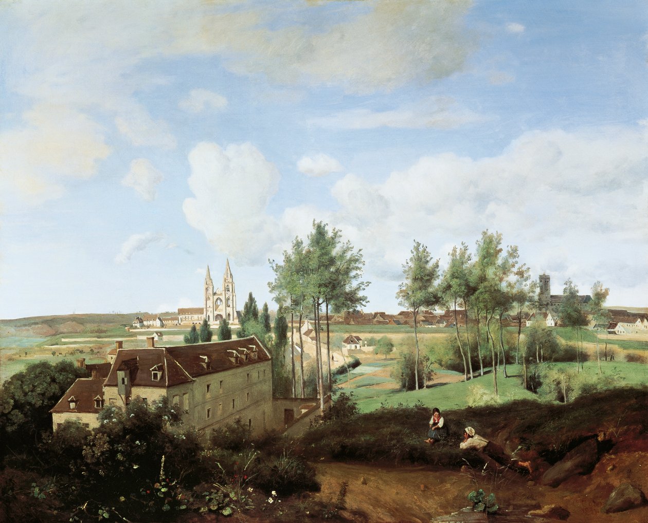 Vue de Soissons - Jean Baptiste Camille Corot