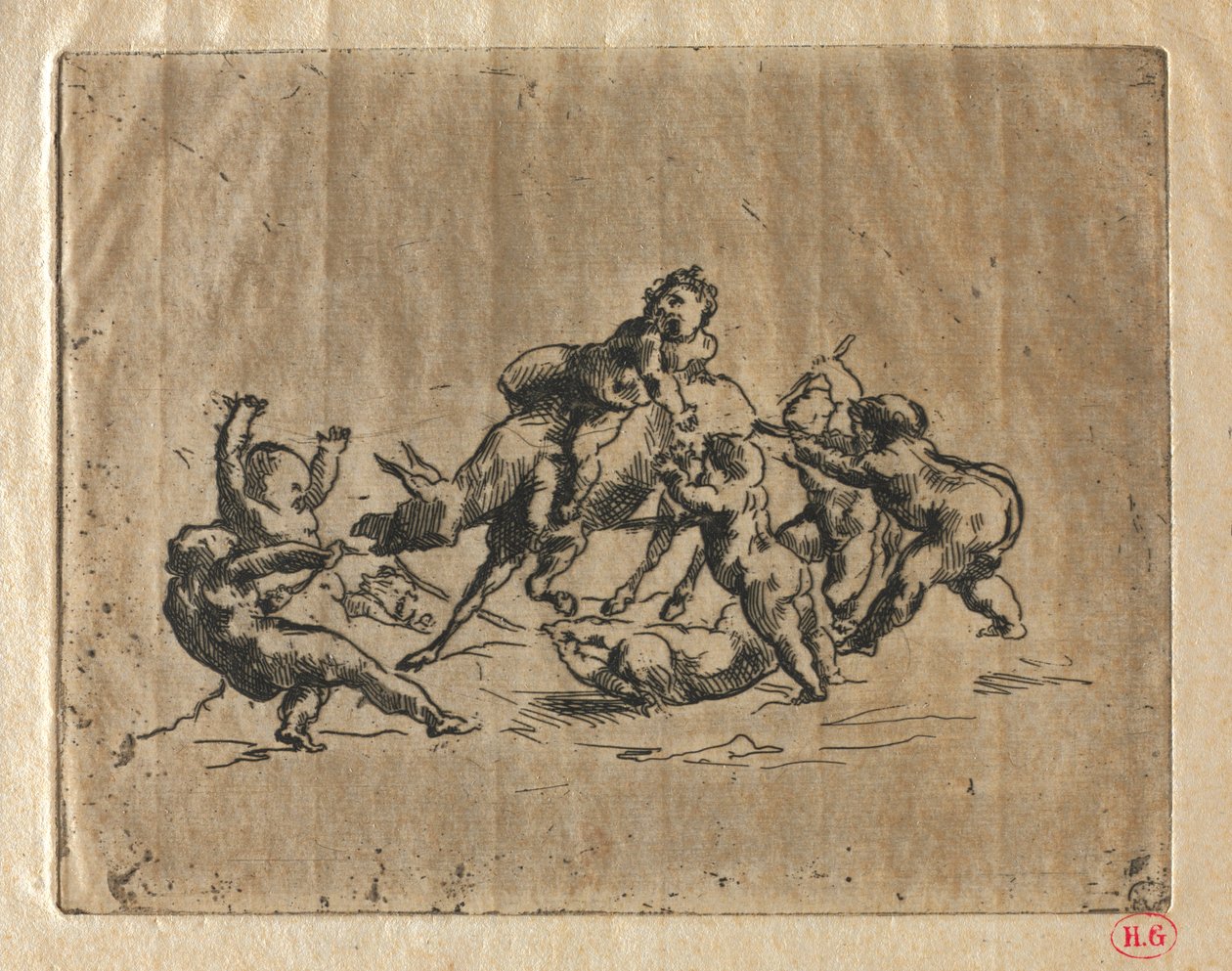 Bacchanale avec Enfants et Âne - Jean Baptiste Carpeaux