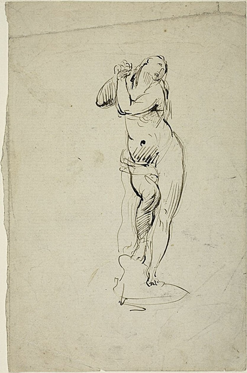 Femme debout avec les mains jointes - Jean Baptiste Carpeaux