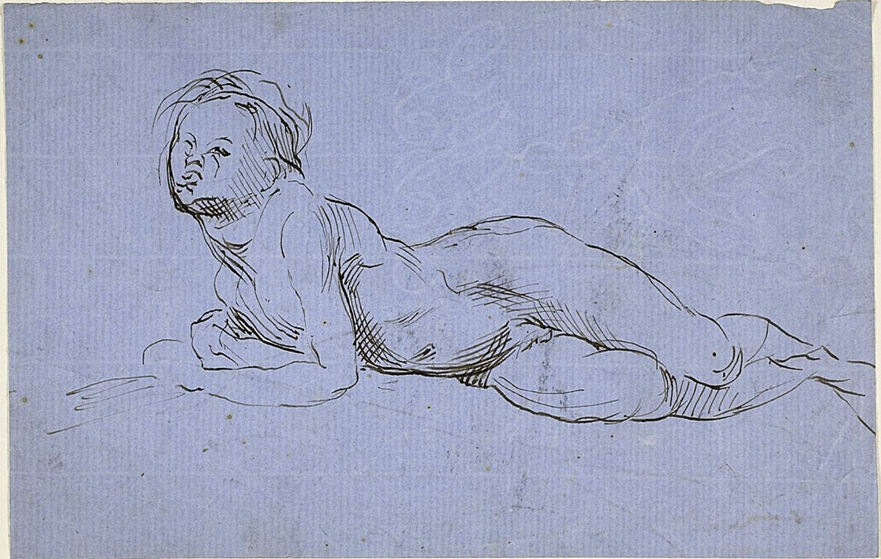 Jeune garçon allongé - Jean Baptiste Carpeaux