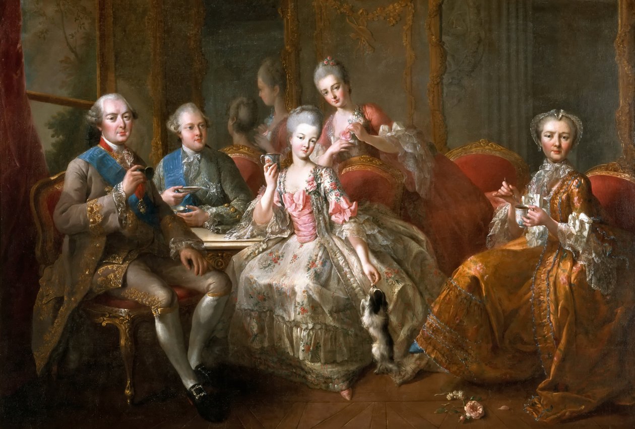 La tasse de chocolat La famille Penthièvre - Jean Baptiste Charpentier