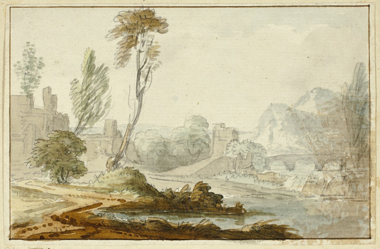 Paysage idyllique - Jean Baptiste Claude Chatelain