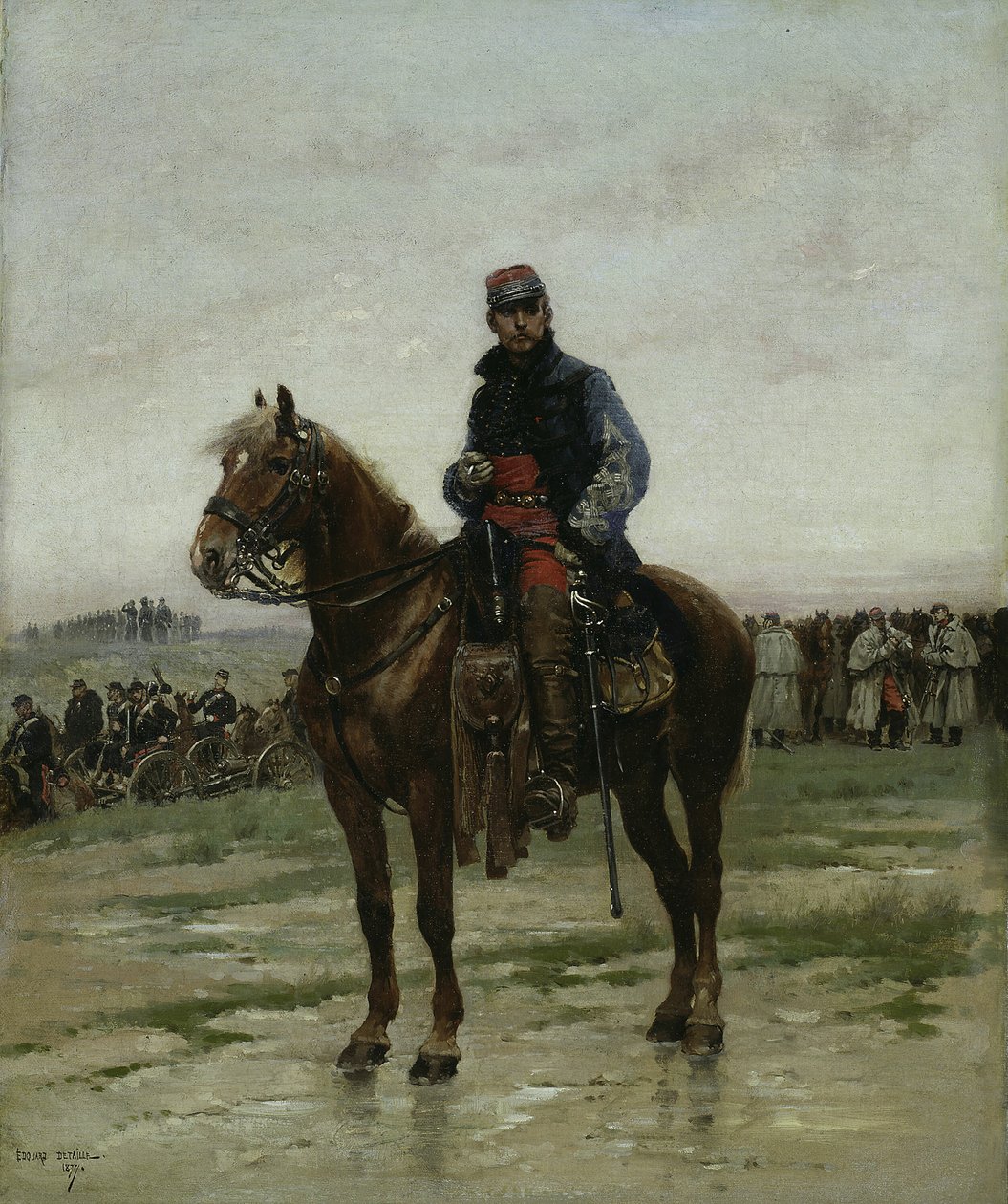Un officier monté - Jean Baptiste Edouard Detaille