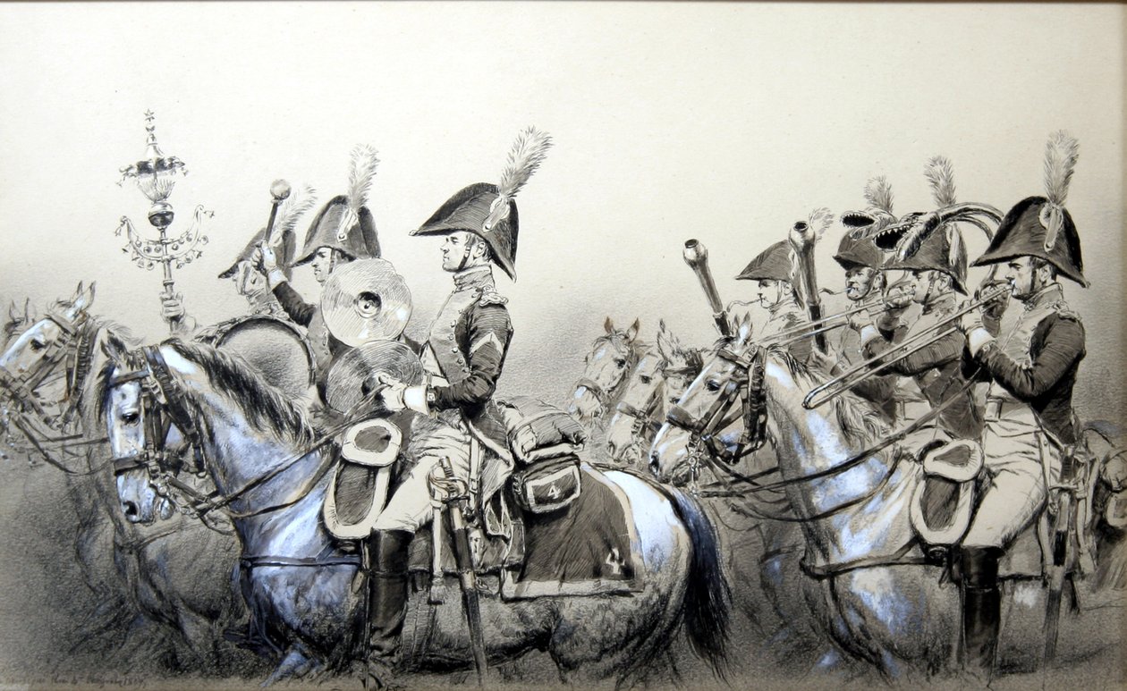 Guerres napoléoniennes, fanfare du 4e dragons - Jean Baptiste Edouard Detaille