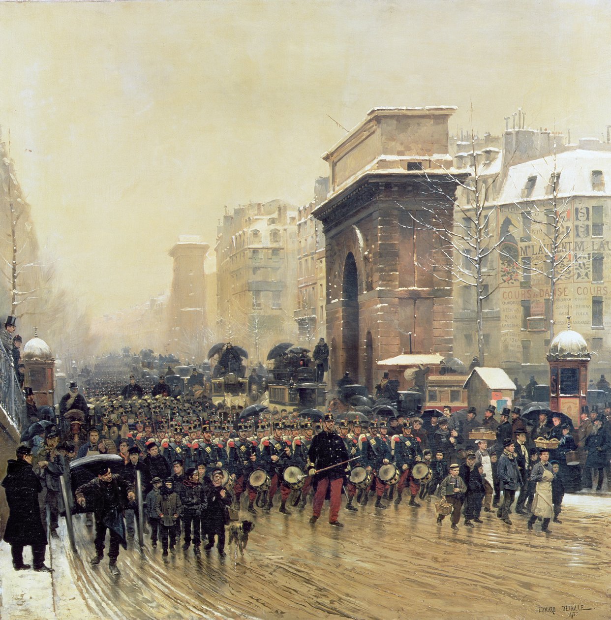 Le Régiment passant, 1875 - Jean Baptiste Edouard Detaille