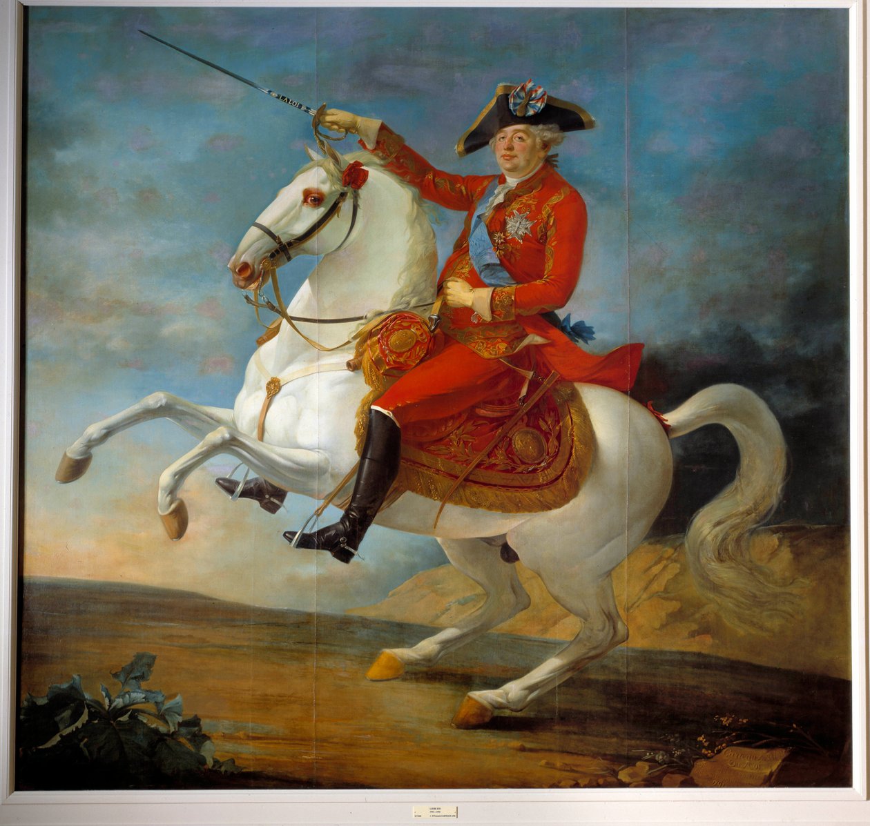 Portrait équestre de Louis XVI - Jean Baptiste Francois Carteaux