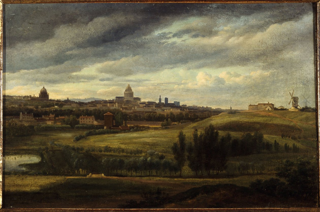 Vue de Paris, prise des hauteurs de Gentilly, en 1815 - Jean Baptiste Gabriel Langlace