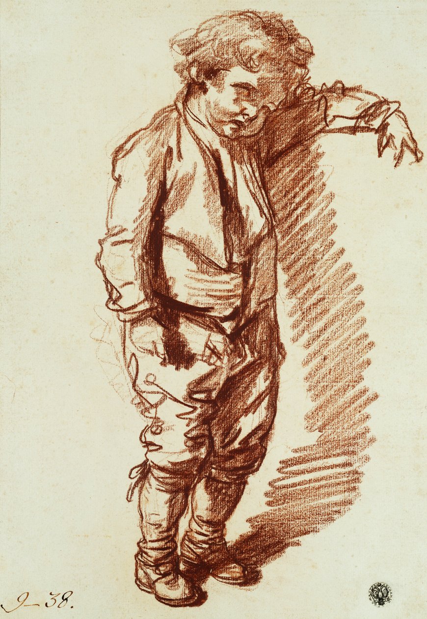 Un petit garçon debout - Jean Baptiste Greuze