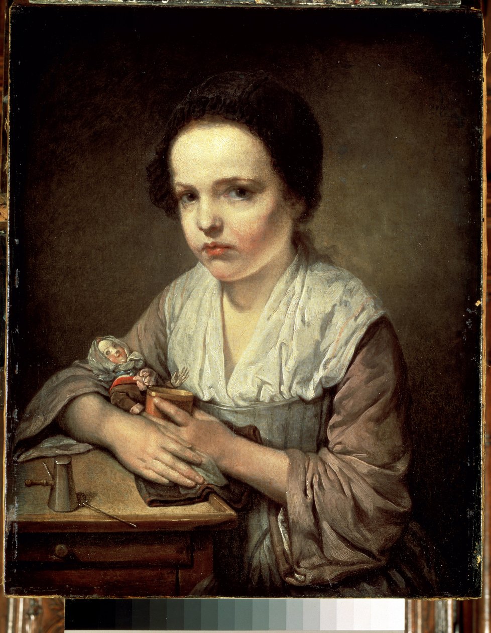 Petite fille à la poupée - Jean Baptiste Greuze