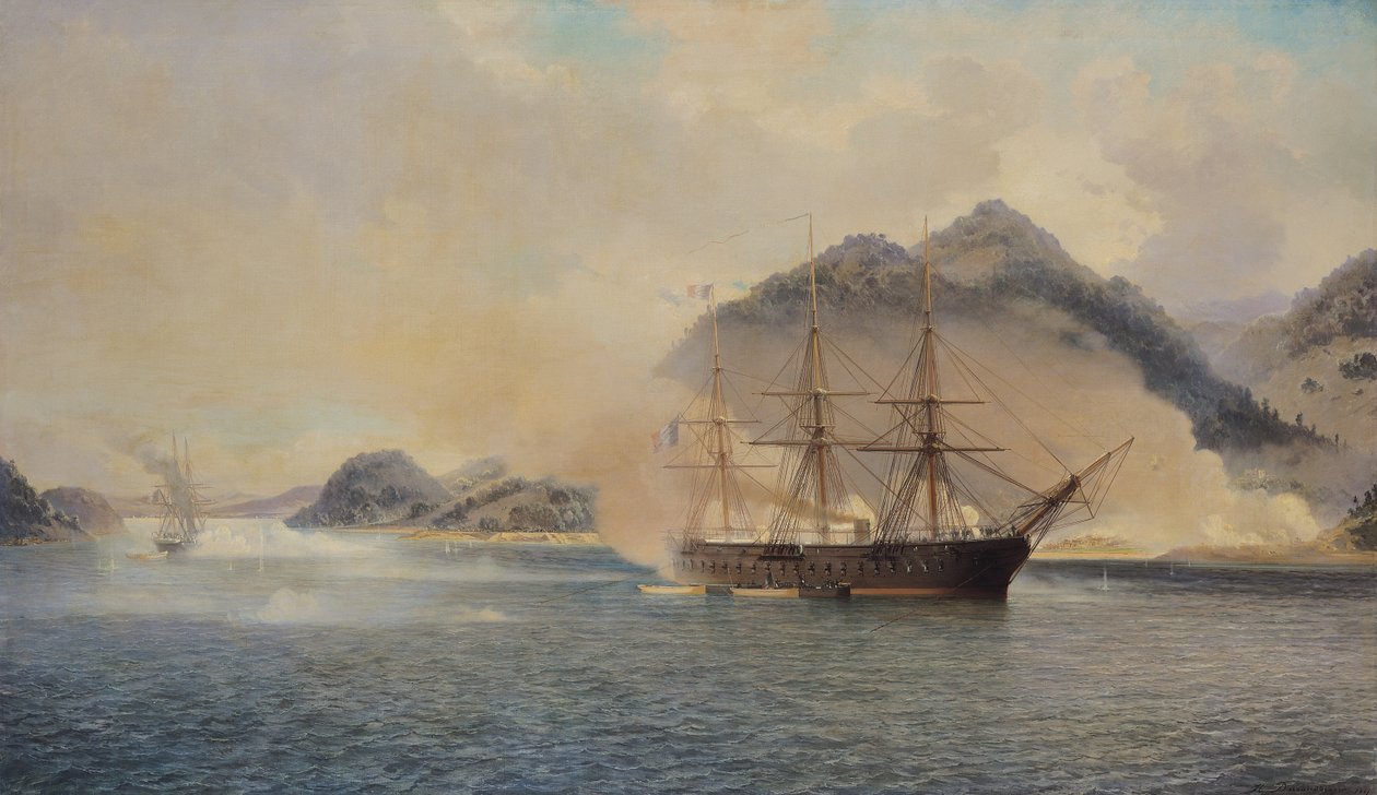 Bataille navale du détroit de Shimonoseki, 20 juillet 1863, 1865 - Jean Baptiste Henri Durand Brager