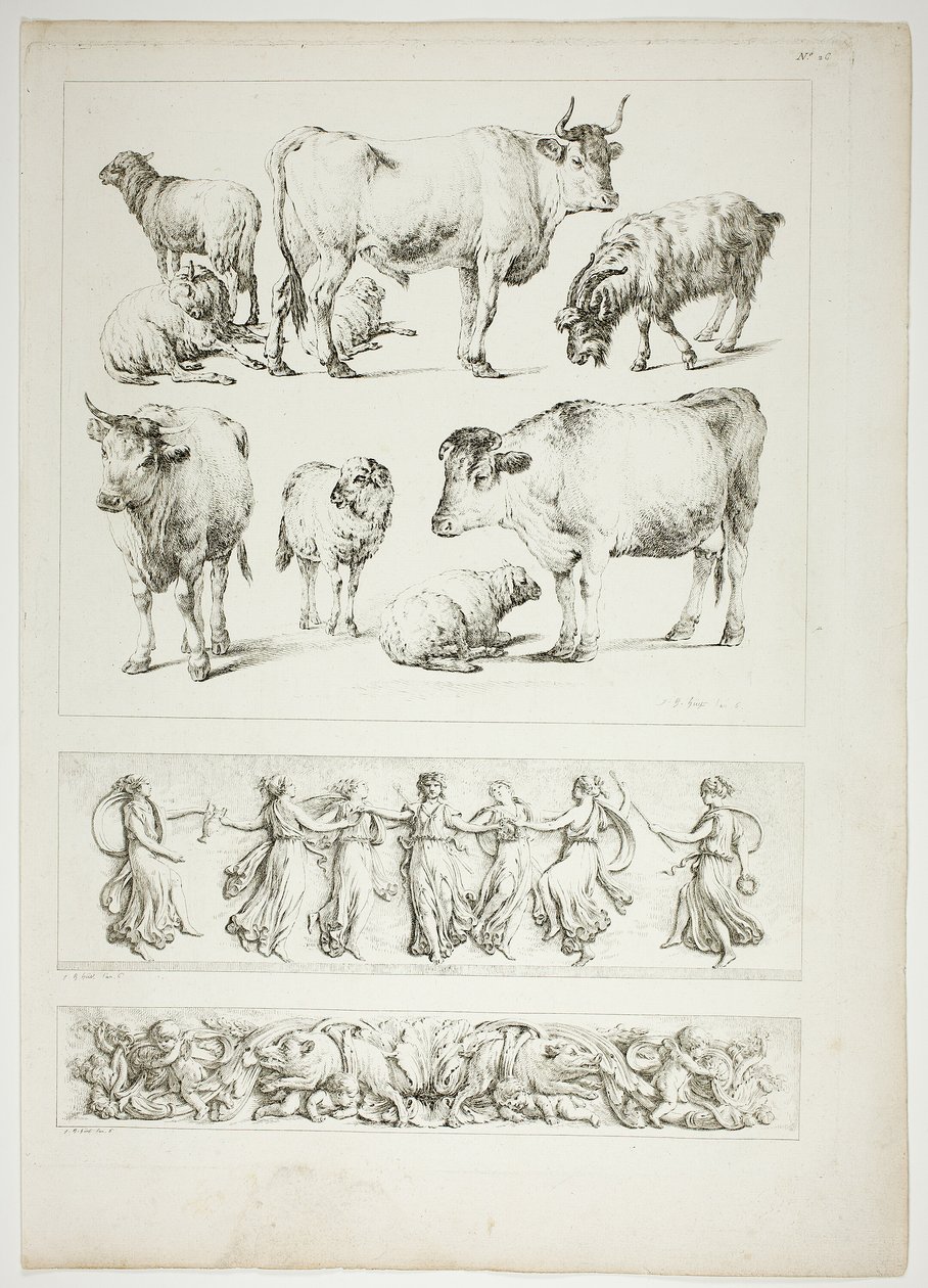 Planche 26 de 38 de Oeuvres de J. B. Huet - Jean Baptiste Huet