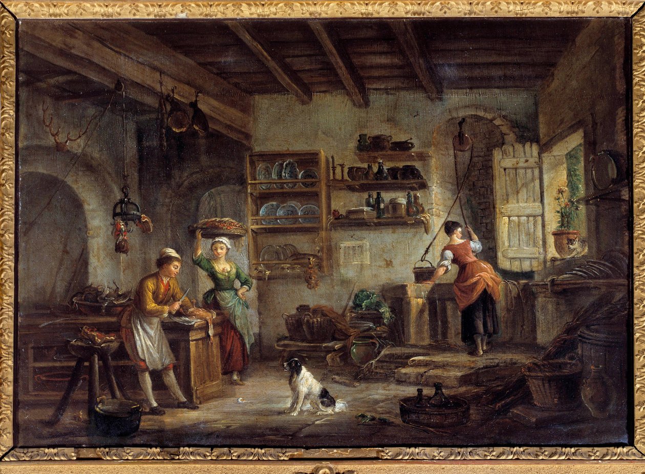 Intérieur de cuisine - Jean Baptiste Lallemand