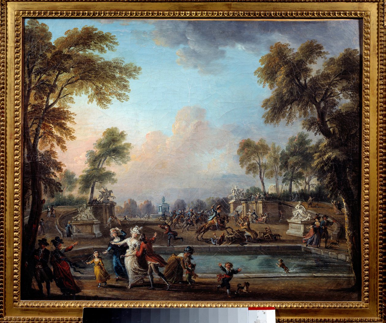 La charge du Prince de Lambesc dans le Jardin des Tuileries le 12 juillet - Jean Baptiste Lallemand