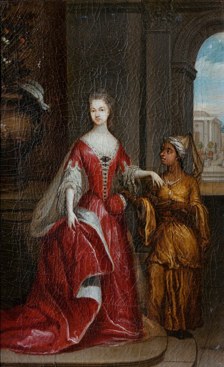 Néerlandais : Elisabeth Savage (1699-1746). Épouse de Frédéric de Nassau-Zuylensteyn, comte de Rochford Élisabeth Savage (1699-1746). Épouse de Frédéric de Nassau-Zuylensteyn, comte de Rochford - Jean Baptiste Lantscroon