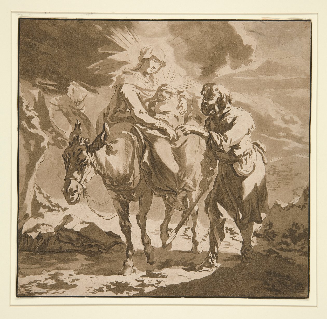 La Fuite en Égypte - Jean Baptiste Le Prince