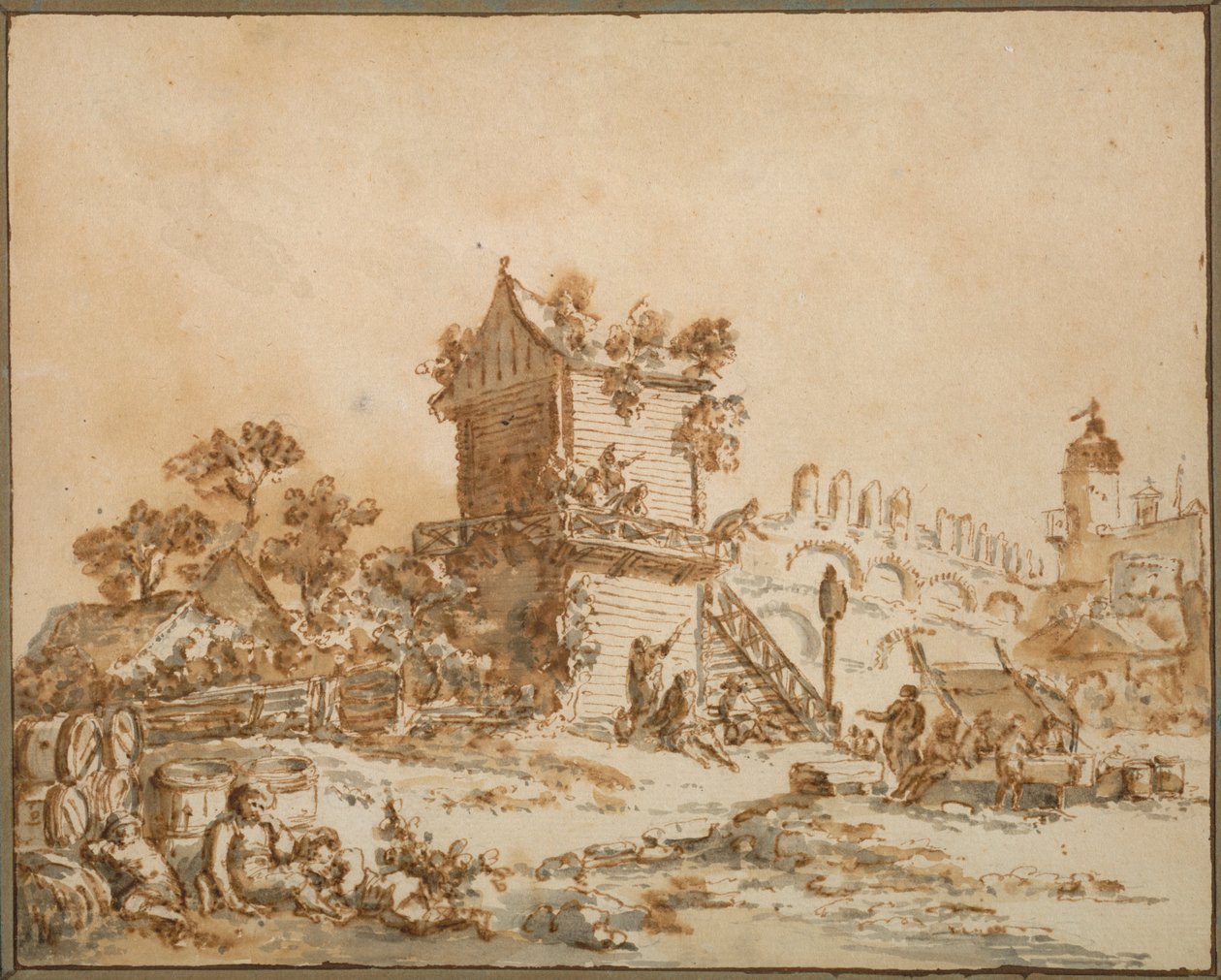 La taverne de Moscou, vers 1773 - Jean Baptiste Le Prince