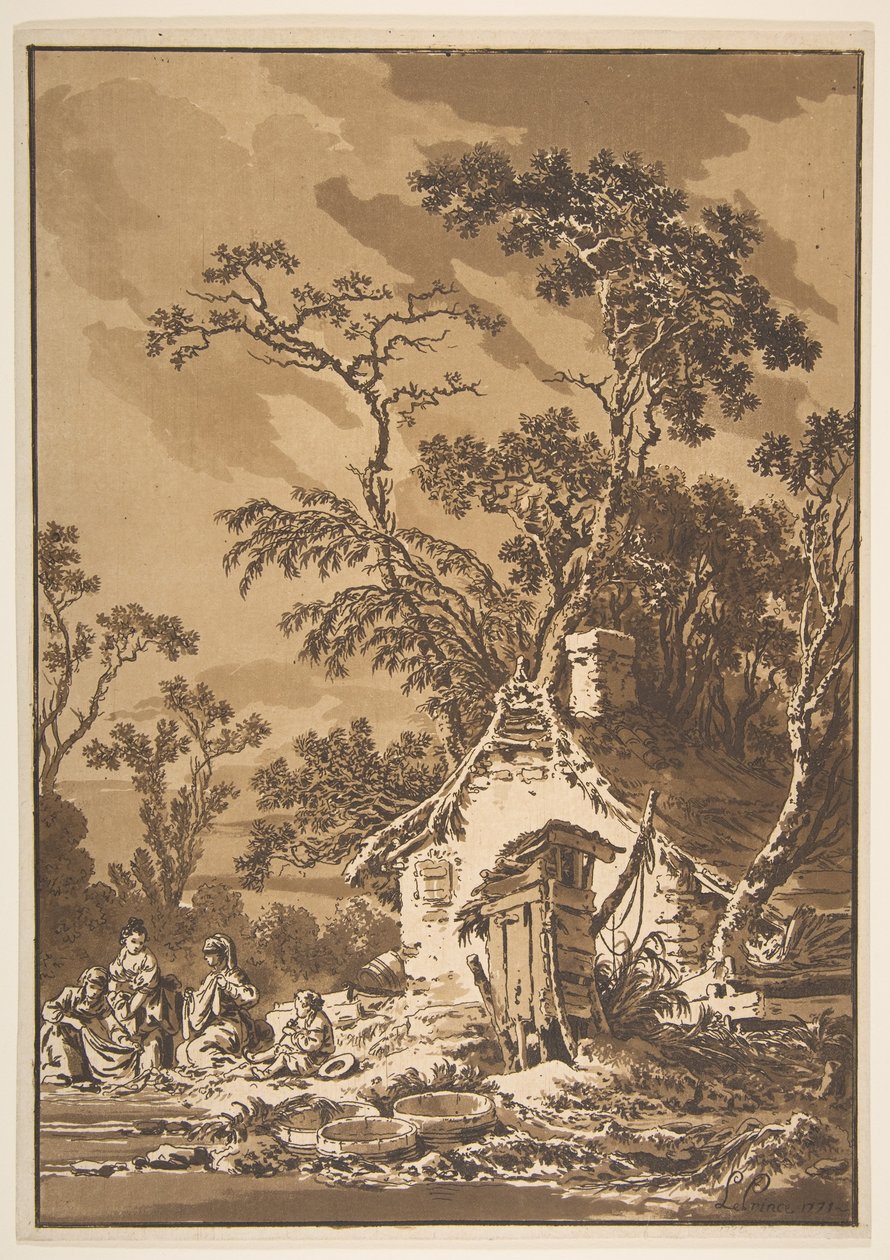 Les Laveuses - Jean Baptiste Le Prince