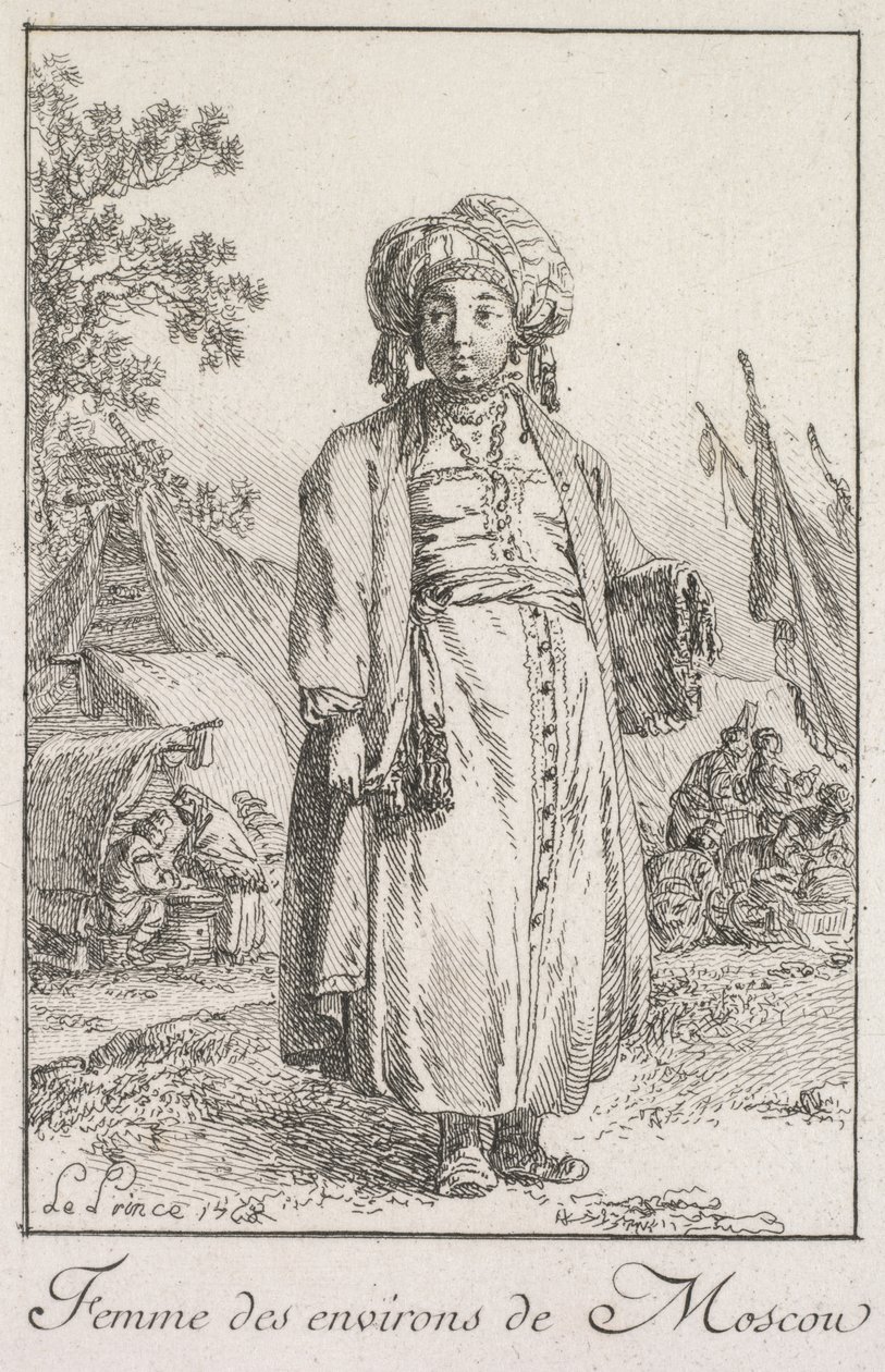 Femme de la banlieue de Moscou - Jean Baptiste Le Prince