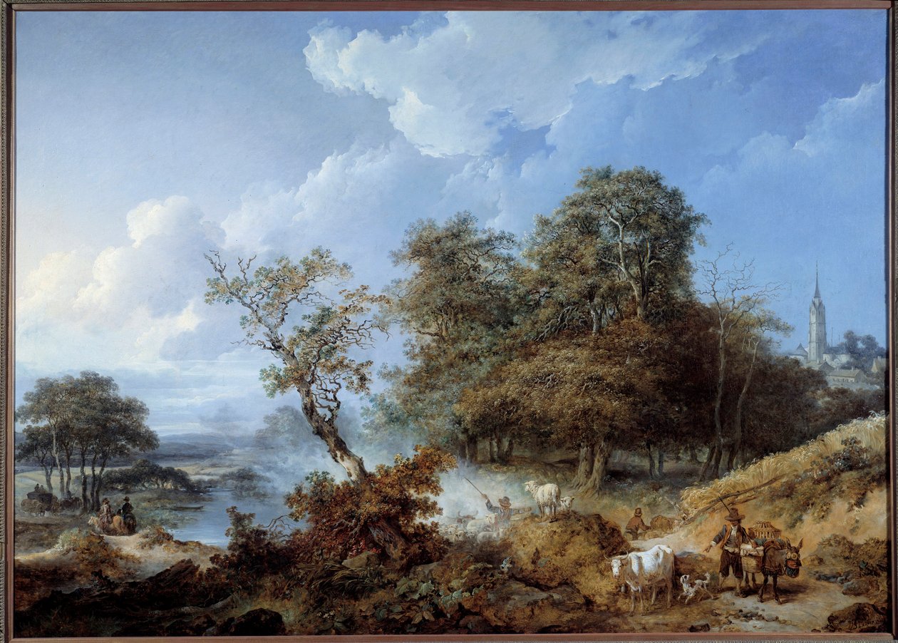 Paysage animé - Jean Baptiste Leprince