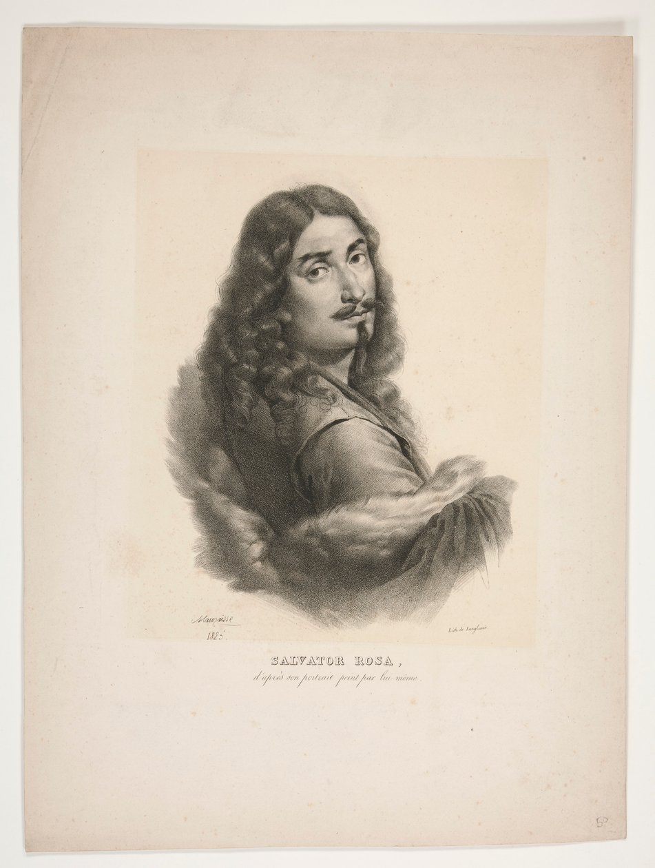Portrait de Salvator Rosa - Jean Baptiste Mauzaisse
